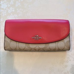 NEW！Coach signature wallet